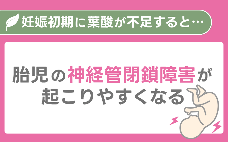 妊娠初期に葉酸サプリを飲まなかったら
