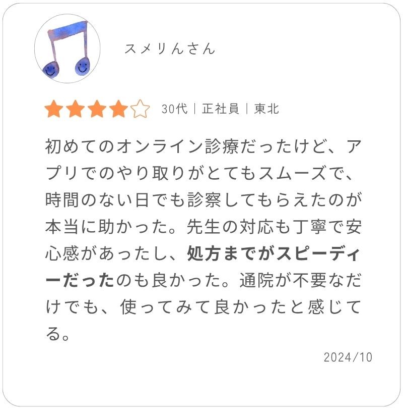 メデリピルの口コミ